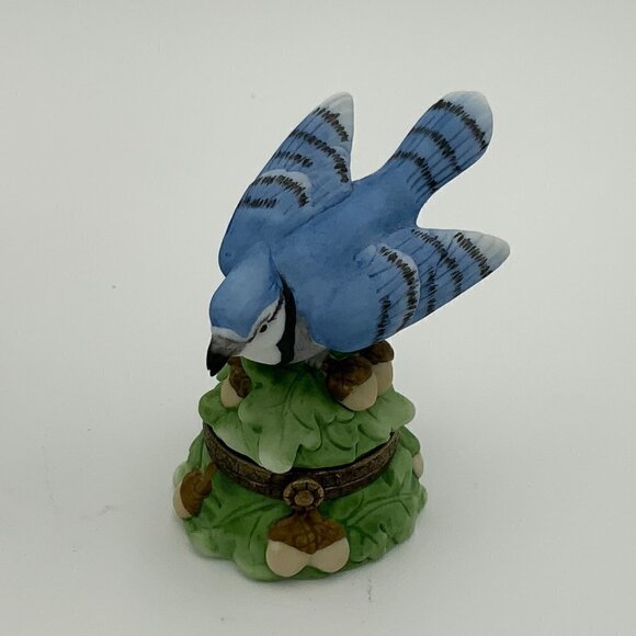 Midwest of Cannon Falls PHB Blue Jay Trinket Box Songbird Series - Picture 1 of 9